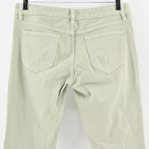 Tory Burch Jeans Womens Size 28 Alexa Cropped Skinny Leg Green Mid Rise Denim - Picture 5 of 13